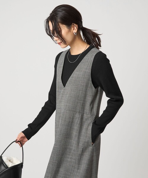 green label relaxing（グリーンレーベルリラクシング）の「ウール リブ クルーネック ニット プルオーバー ウォッシャブル（ニット/セーター・レディース・ブラック/レッド/ライトグレー/ホワイト/コバルトブルー・FREE）」の21枚目の写真