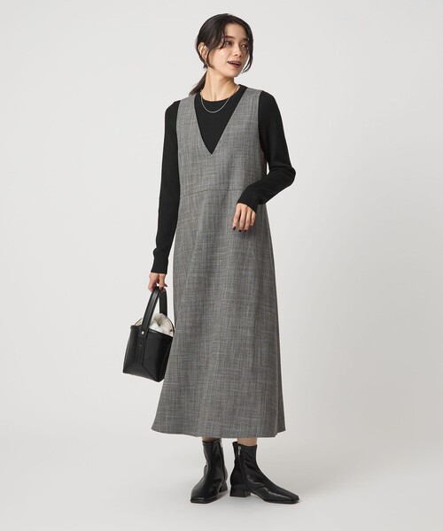 green label relaxing（グリーンレーベルリラクシング）の「ウール リブ クルーネック ニット プルオーバー ウォッシャブル（ニット/セーター・レディース・ブラック/レッド/ライトグレー/ホワイト/コバルトブルー・FREE）」の22枚目の写真