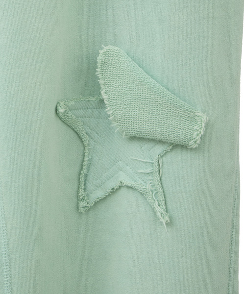 kotohayokozawa(コトハヨコザワ)の「【kotohayokozawa】STAR★ PATCH SWEAT PANTS (SET UP)(スウェットパンツ・レディース・ネイビー/グレー/ミント・FREE)」の7枚目の写真