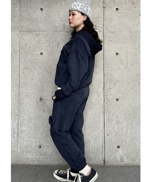 kotohayokozawa(コトハヨコザワ)の「【kotohayokozawa】STAR★ PATCH SWEAT PANTS (SET UP)(スウェットパンツ・レディース・ネイビー/グレー/ミント・FREE)」の14枚目の写真