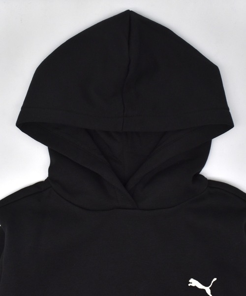 PUMA（プーマ）の「PUMA/プーマ ESS TAPE ﾘﾗｯｸｽﾄﾞHD FL G キッズ パーカー 691154（パーカー・キッズ・ブラック/ライトカーキ・130cm/140cm/150cm）」の6枚目の写真