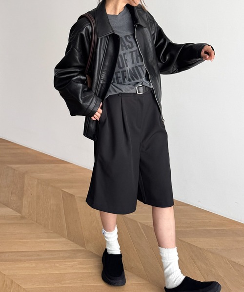 CANAL JEAN（キャナルジーン）の「diggity　合皮ブルゾン（ブルゾン・レディース・ブラウン/ブラック・ONE SIZE）」の3枚目の写真