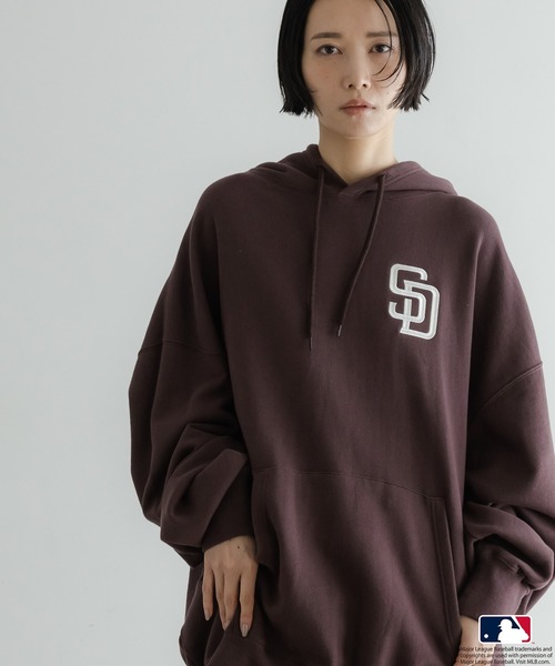 LOWRYS FARM（ローリーズファーム）の「【LFM(U)】ＭＬＢロゴスウェットパーカー　579331（パーカー・メンズ・ネイビー/ブラウン/ブルー/グリーン・MEDIUM/LARGE）」の20枚目の写真