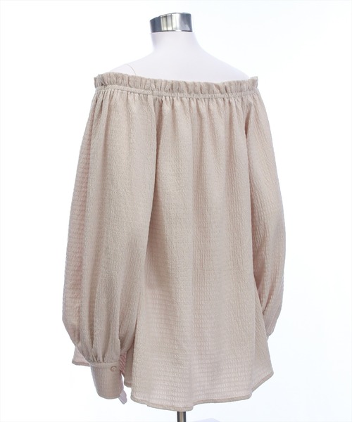 CLEAR BASIC（クリアベーシック）の「フロントボタン2way楊柳ブラウス［大人 カジュアル 着回し力抜群］≪AW新作≫（シャツ/ブラウス・レディース・ブラック/サンドベージュ/ブラウン・F）」の14枚目の写真