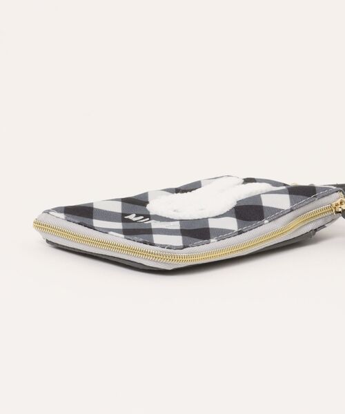 Miffy（ ミッフィー）の「miffy/ミッフィー　ダイアゴナルチェックシリーズ　キーパスポーチ（ポーチ・レディース・グレー/ベージュ・ONE SIZE）」の4枚目の写真