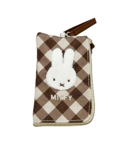 Miffy（ ミッフィー）の「miffy/ミッフィー　ダイアゴナルチェックシリーズ　キーパスポーチ（ポーチ・レディース・グレー/ベージュ・ONE SIZE）」の17枚目の写真