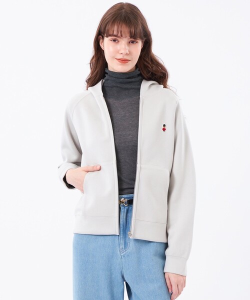 MACKINTOSH PHILOSOPHY（ﾏｯｷﾝﾄｯｼｭ ﾌｨﾛｿﾌｨｰ）の「バッキンガムベア ダンボールパーカー（パーカー・レディース・ベージュ系その他4/ダークネイビー/チャコールグレー/ブラック/グレー系その他・38）」の3枚目の写真