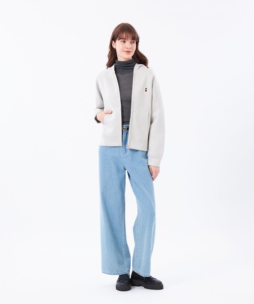 MACKINTOSH PHILOSOPHY（ﾏｯｷﾝﾄｯｼｭ ﾌｨﾛｿﾌｨｰ）の「バッキンガムベア ダンボールパーカー（パーカー・レディース・ベージュ系その他4/ダークネイビー/チャコールグレー/ブラック/グレー系その他・38）」の20枚目の写真