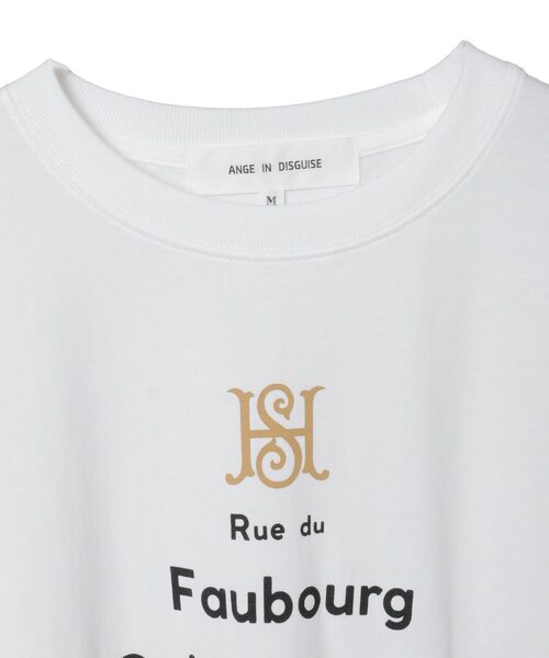 LOGEMENT DE CLAIRE(ロジュモンドクレール)の「【ANGE IN DISGUISE/アンジ イン ディスガイズ】ロングスリーブTシャツ(Tシャツ/カットソー・レディース・ホワイト/ダークネイビー/グレー・FREE)」の5枚目の写真