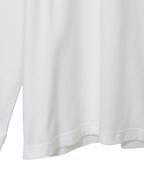 LOGEMENT DE CLAIRE(ロジュモンドクレール)の「【ANGE IN DISGUISE/アンジ イン ディスガイズ】ロングスリーブTシャツ(Tシャツ/カットソー・レディース・ホワイト/ダークネイビー/グレー・FREE)」の7枚目の写真