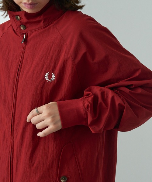 FRED PERRY（フレッドペリー）の「【FRED PERRY】CRINKLE HARRINGTON JACKET J2321（その他アウター・メンズ・ネイビー/レッド/アイボリー・XL/L/M/S）」の3枚目の写真