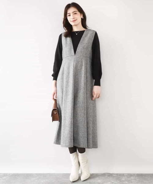 OFUON le MK(オフオンルエムケー)の「【2025AW】ベーシックボートネックニット/洗える/WEB限定サイズあり(ニット/セーター・レディース・ライトグリーン/ホワイト/ラベンダー/ネイビー系/ブラック/ピンク/ベージュ/ブルー・38/36)」の9枚目の写真