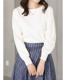 OFUON le MK | 【2025AW】ベーシックボートネックニット/洗える/WEB限定サイズあり(ニット/セーター)