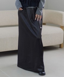 Dita Muaj.（ディータムアージュ）の「ウエストゴム サテンセミフレアスカート（スカート）」