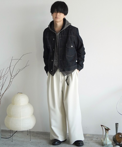 ジャケット・アウター j.k DENIM CROPPED ZIP TRUCKER JK（デニムジャケット）｜WYM LIDNM