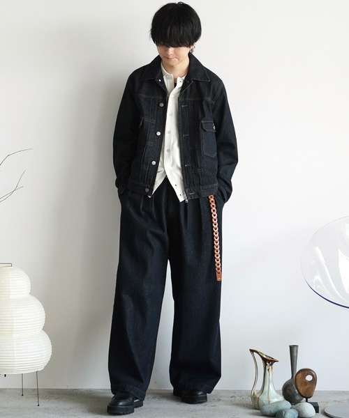DENIM CROPPED ZIP TRUCKER JK（デニムジャケット）｜WYM LIDNM