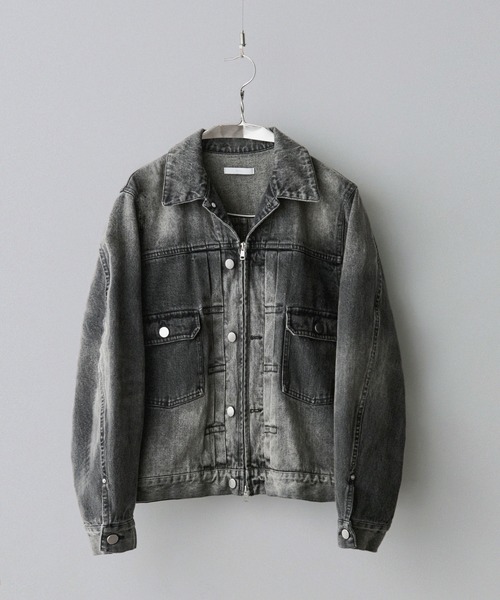 DENIM CROPPED ZIP TRUCKER JK（デニムジャケット）｜WYM LIDNM