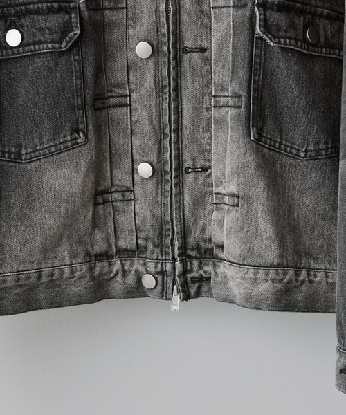 WYM LIDNM（ウィム バイ リドム）の「DENIM CROPPED ZIP TRUCKER JK