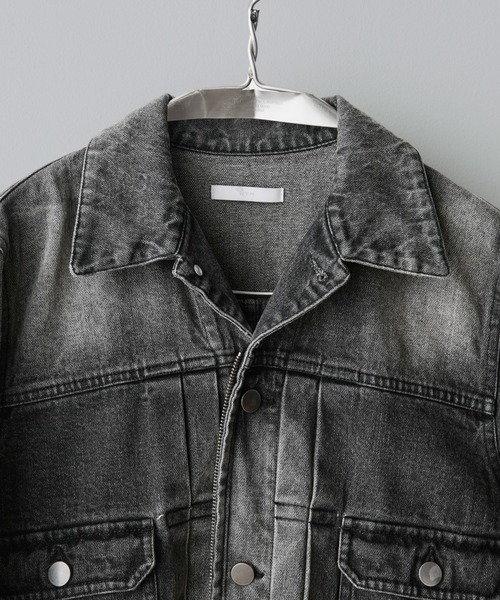 DENIM CROPPED ZIP TRUCKER JK（デニムジャケット）｜WYM LIDNM