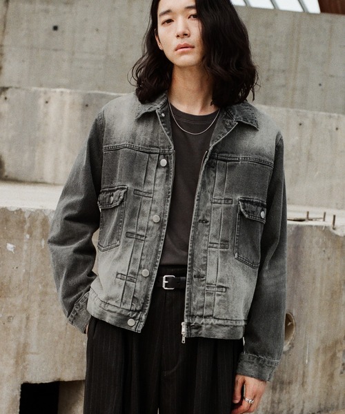   Jeans クロップドデニムジャケット M セール】〈洗濯機可能〉クロップド デニム ジャケット 24SS