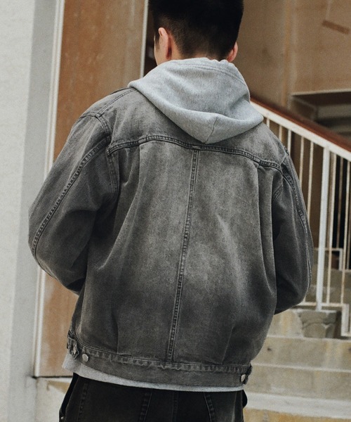 DENIM CROPPED ZIP TRUCKER JK（デニムジャケット）｜WYM LIDNM