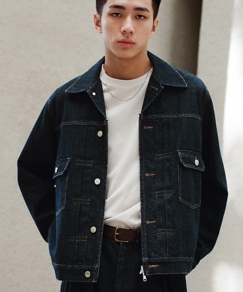 WYM LIDNM（ウィム バイ リドム）の「DENIM CROPPED ZIP TRUCKER