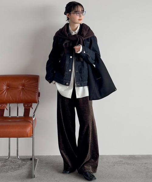 lidnm LINEN CROPPED CHORE JACKET WYM ウィム LIDNM】LINEN CROPPED CHORE JACKET