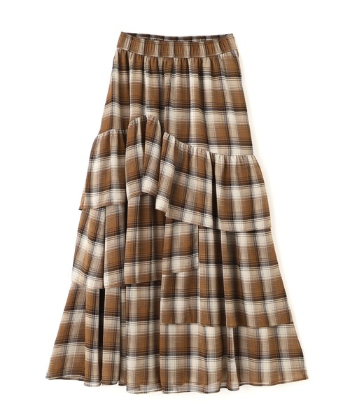 JILL by JILL STUART(ジルバイジルスチュアート)の「◇アシメティアードスカート(スカート・レディース・ホワイト/ブラウン系その他/ブラック・FREE)」の22枚目の写真