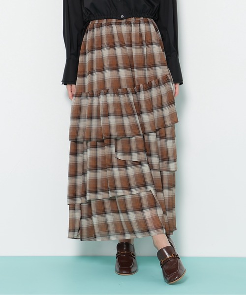 JILL by JILL STUART(ジルバイジルスチュアート)の「◇アシメティアードスカート(スカート・レディース・ホワイト/ブラウン系その他/ブラック・FREE)」の15枚目の写真