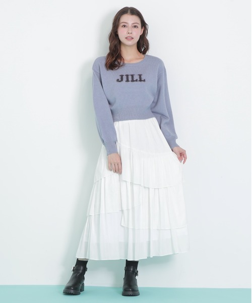 JILL by JILL STUART(ジルバイジルスチュアート)の「◇アシメティアードスカート(スカート・レディース・ホワイト/ブラウン系その他/ブラック・FREE)」の5枚目の写真