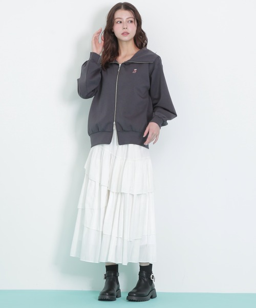 JILL by JILL STUART(ジルバイジルスチュアート)の「◇アシメティアードスカート(スカート・レディース・ホワイト/ブラウン系その他/ブラック・FREE)」の7枚目の写真