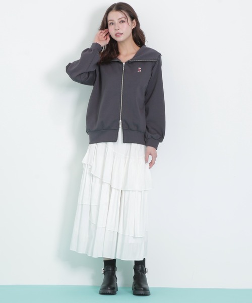 JILL by JILL STUART(ジルバイジルスチュアート)の「◇アシメティアードスカート(スカート・レディース・ホワイト/ブラウン系その他/ブラック・FREE)」の8枚目の写真