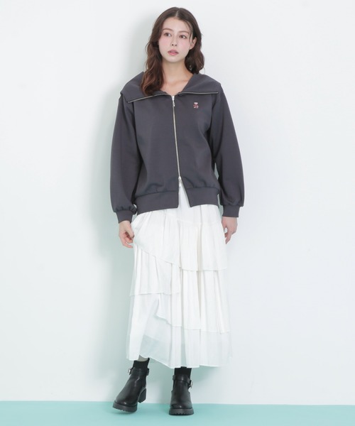 JILL by JILL STUART(ジルバイジルスチュアート)の「◇アシメティアードスカート(スカート・レディース・ホワイト/ブラウン系その他/ブラック・FREE)」の9枚目の写真