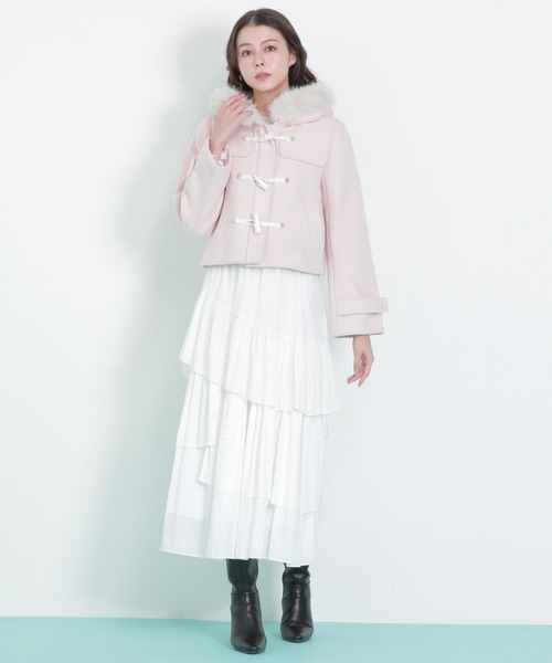 JILL by JILL STUART(ジルバイジルスチュアート)の「◇アシメティアードスカート(スカート・レディース・ホワイト/ブラウン系その他/ブラック・FREE)」の14枚目の写真