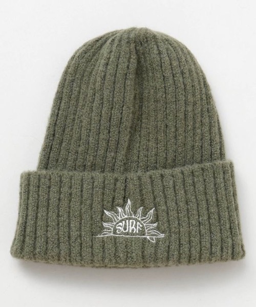 Kahiko（カヒコ）の「【Kahiko】SURF＆Palms キアラニットキャップ（ニットキャップ/ビーニー・メンズ・ホワイト/グリーン/オレンジ/ベージュ/ブラック・FREE）」の4枚目の写真