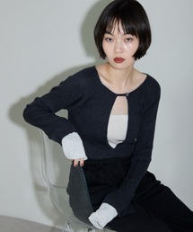leimn（レイムン）の「ディープVネックトップス（ニット/セーター）」