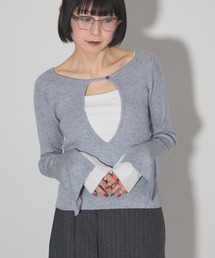 leimn（レイムン）の「ディープVネックトップス（ニット/セーター）」