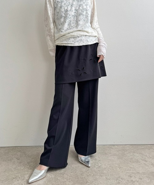 LHELBIE(レルビエ)の「【2枚セット】レイヤードセットパンツ(その他パンツ・レディース・オフホワイト/チャコールグレー/ブラック・M)」の22枚目の写真