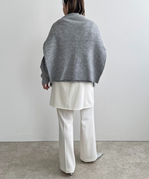 LHELBIE(レルビエ)の「【2枚セット】レイヤードセットパンツ(その他パンツ・レディース・オフホワイト/チャコールグレー/ブラック・M)」の5枚目の写真