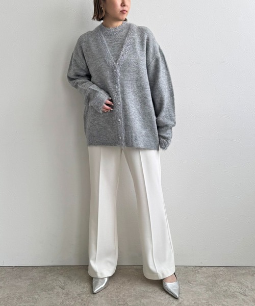 LHELBIE(レルビエ)の「【2枚セット】レイヤードセットパンツ(その他パンツ・レディース・オフホワイト/チャコールグレー/ブラック・M)」の7枚目の写真