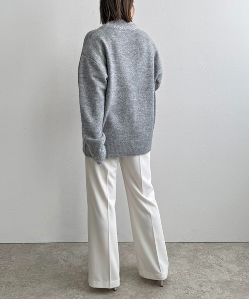 LHELBIE(レルビエ)の「【2枚セット】レイヤードセットパンツ(その他パンツ・レディース・オフホワイト/チャコールグレー/ブラック・M)」の8枚目の写真