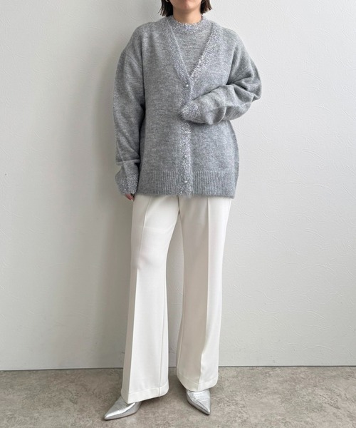 LHELBIE(レルビエ)の「【2枚セット】レイヤードセットパンツ(その他パンツ・レディース・オフホワイト/チャコールグレー/ブラック・M)」の9枚目の写真