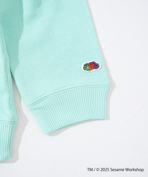 FRUIT OF THE LOOM（フルーツオブザルーム）の「長袖スウェット⑤ / キッズ / セサミストリート / コラボスウェット / クッキーモンスター（スウェット・キッズ・サックスブルー/パープル・110cm/150cm/130cm）」の6枚目の写真
