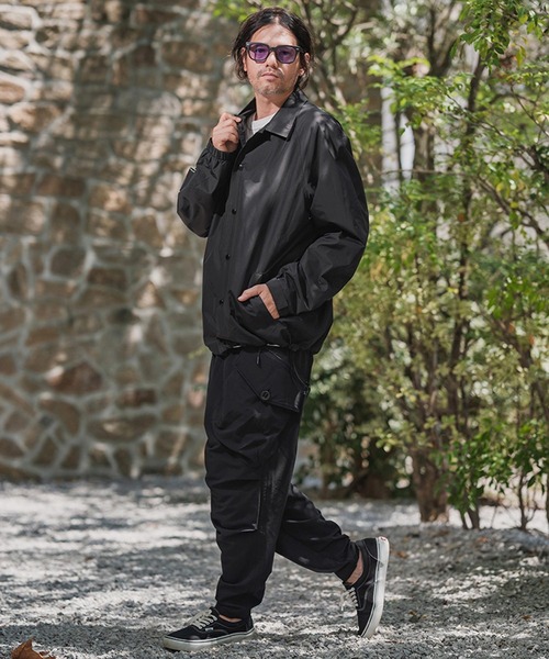 CAMBIO(カンビオ)の「mj11101- 2 Layer Coach Jacket コーチジャケット(NF-252-WR020)(ブルゾン・メンズ・ブラック/ベージュ系その他・M/L)」の12枚目の写真