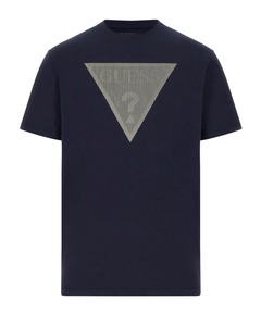 Crew Neck Short Sleeves Triangle Logo Tee