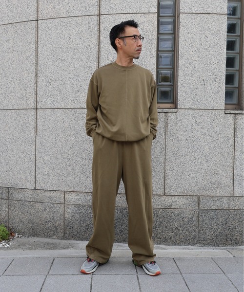 many men many mind(メニーメンメニーマインド)の「MANYMENMANYMINDS / ピグメントポンチ/カーブパンツ(スウェットパンツ・メンズ・カーキ/ブラック・X-LARGE/LARGE/MEDIUM)」の22枚目の写真