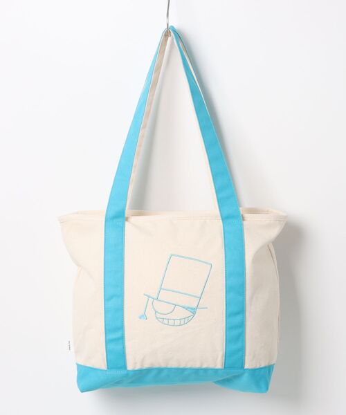 SAC'S BARJean（サックスバージーン）の「【Detective Conan/名探偵コナン】 DISCUS ATHLETIC キャンバス刺繍トートバッグ（トートバッグ・レディース・ライトブルー/パープル/ブルー・FREE）」の5枚目の写真