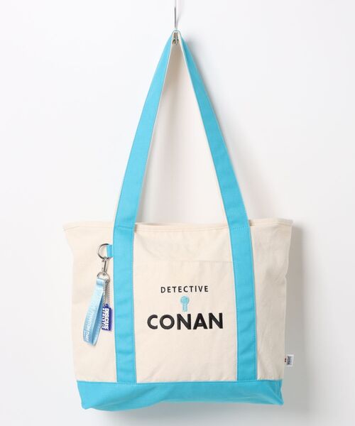 SAC'S BARJean（サックスバージーン）の「【Detective Conan/名探偵コナン】 DISCUS ATHLETIC キャンバス刺繍トートバッグ（トートバッグ・レディース・ライトブルー/パープル/ブルー・FREE）」の9枚目の写真