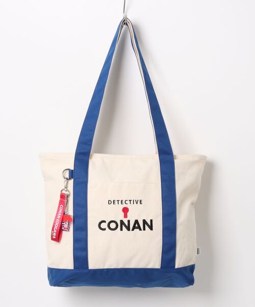 SAC'S BARJean（サックスバージーン）の「【Detective Conan/名探偵コナン】 DISCUS ATHLETIC キャンバス刺繍トートバッグ（トートバッグ・レディース・ライトブルー/パープル/ブルー・FREE）」の11枚目の写真