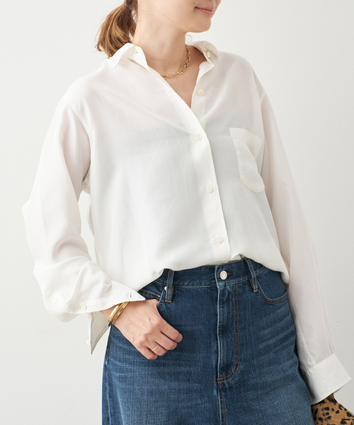 美品！ドゥーズィエムクラスシャイニーシャツ Deuxieme Classe ドゥーズィエムクラス シャイニーシャツ F 新品